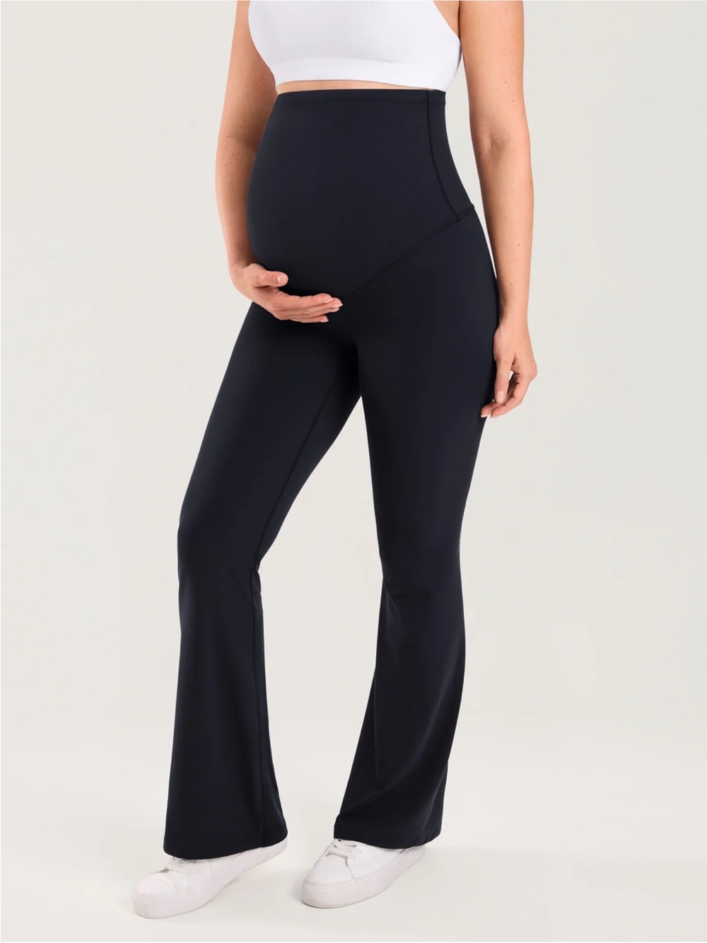 NWT Momanda Natrelax® No Front Seam Maternity Flare Leggings 31.5"